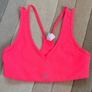 ALO Yoga Vibrant Pink Sports Bra